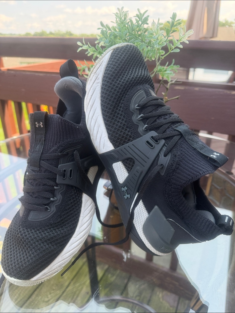 Under Armour Black and White Men’s Athletic Training Shoes